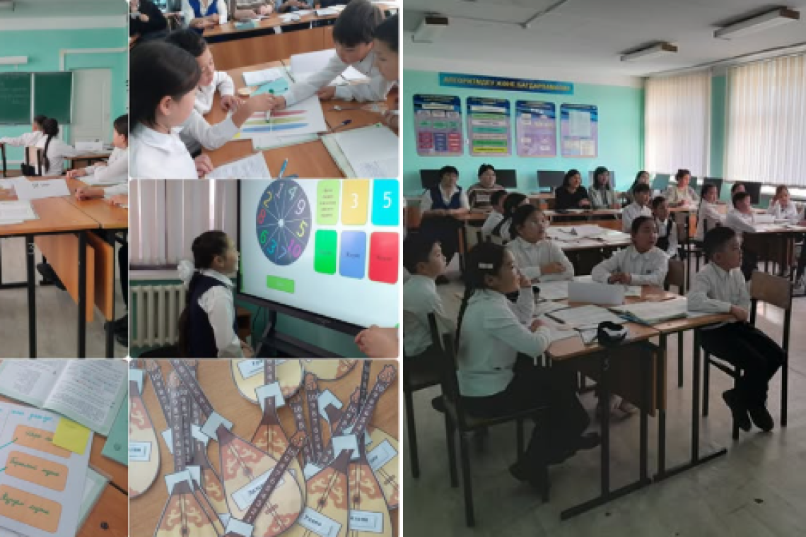 13-қараша күні мектебімізде жоспарға сәйкес бастауыш сыныптар онкүндігіне орай 4«А» сыныбында А.Т.Касымова қазақ тілі пәнінен «Сөйлемнің бірыңғай мүшелері» тақырыбында ашық сабақ өткізді.